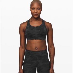 NWT Lululemon Black Camo Enlite Bra 38 C